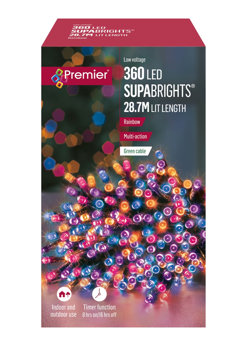 Premier Decorations 360 Rainbow LED Supabrights