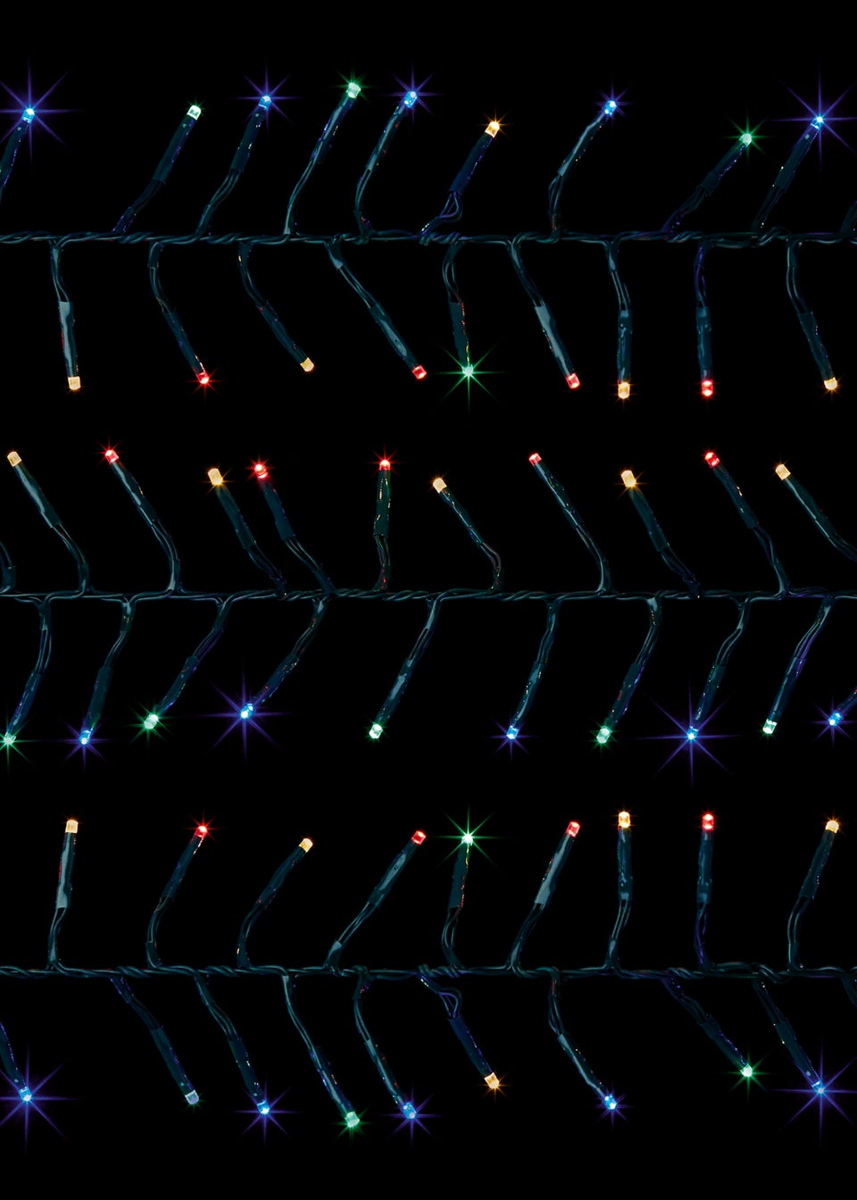 Premier Decorations 480 Multi-coloured LED Cluster Brights