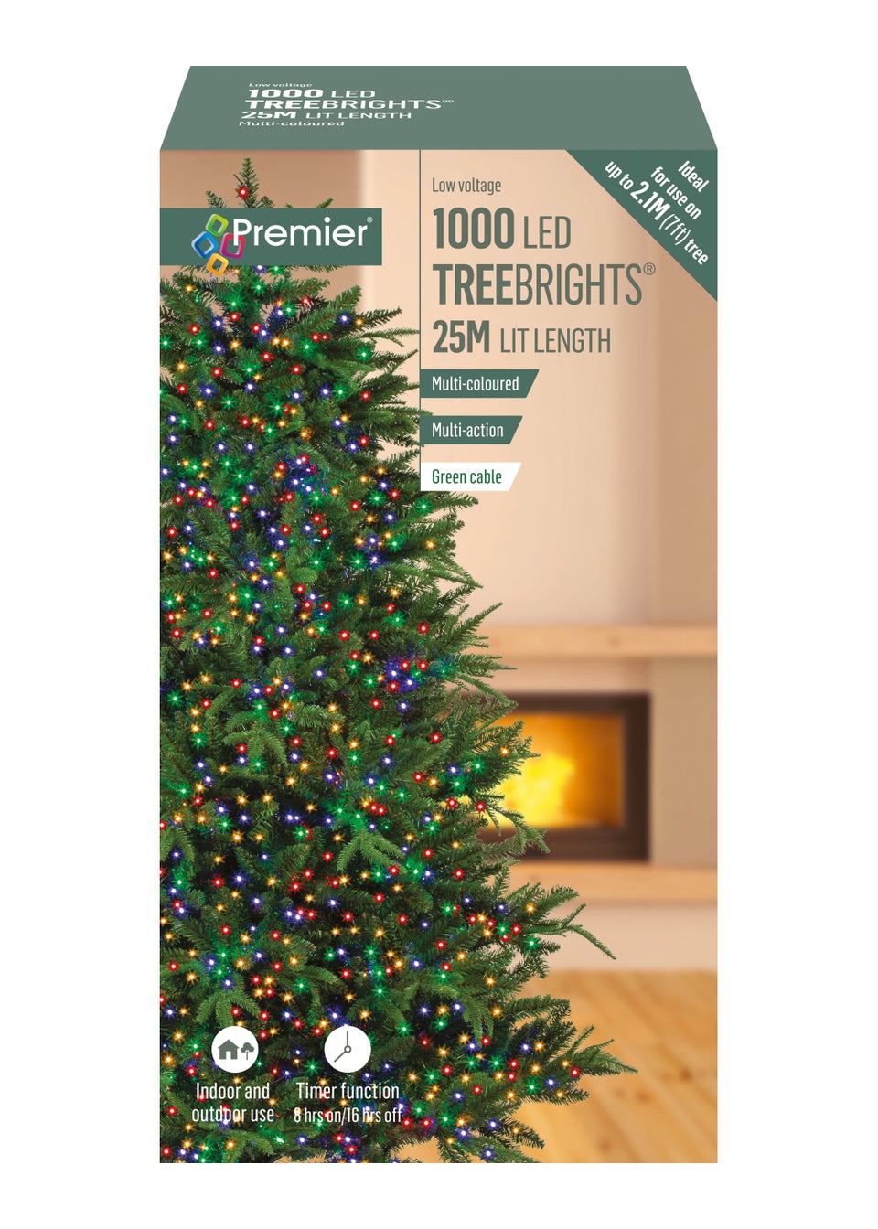 Premier Decorations 1000 Multi-coloured LED Treebrights
