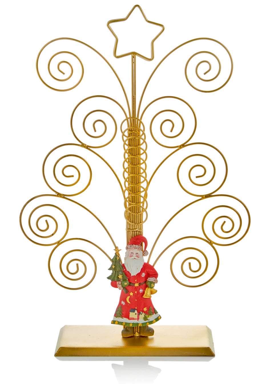 Premier Decorations Gold Santa Christmas Card Holder 45cm