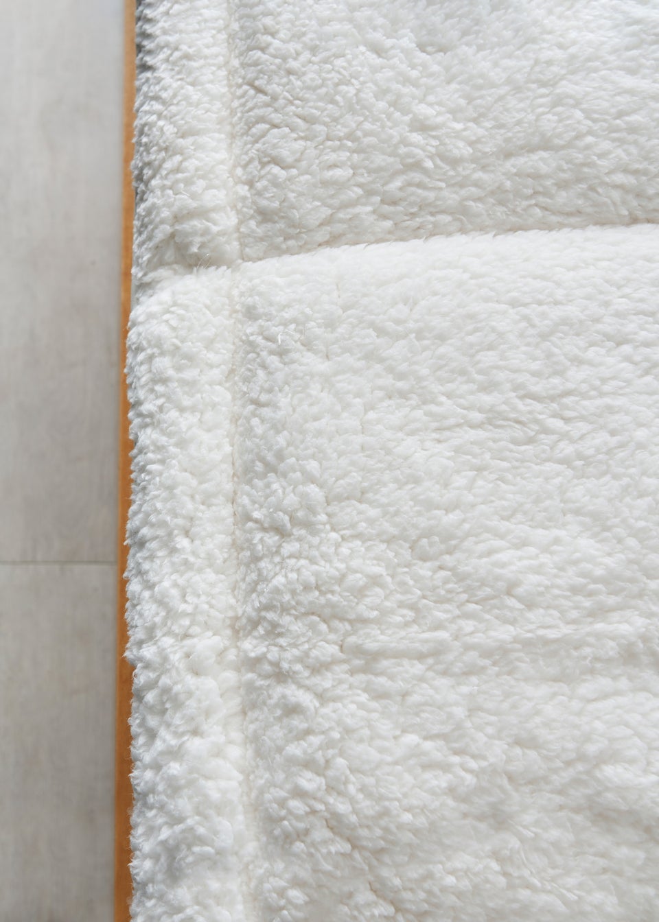 BHS Cream Teddy Fleece Mattress Enhancer