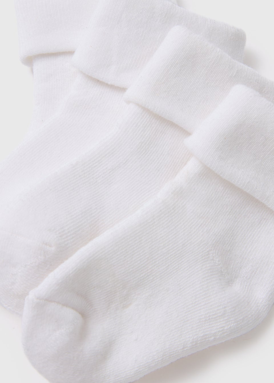 Baby 4 Pack White Terry Tot Socks (Newborn-12mths)
