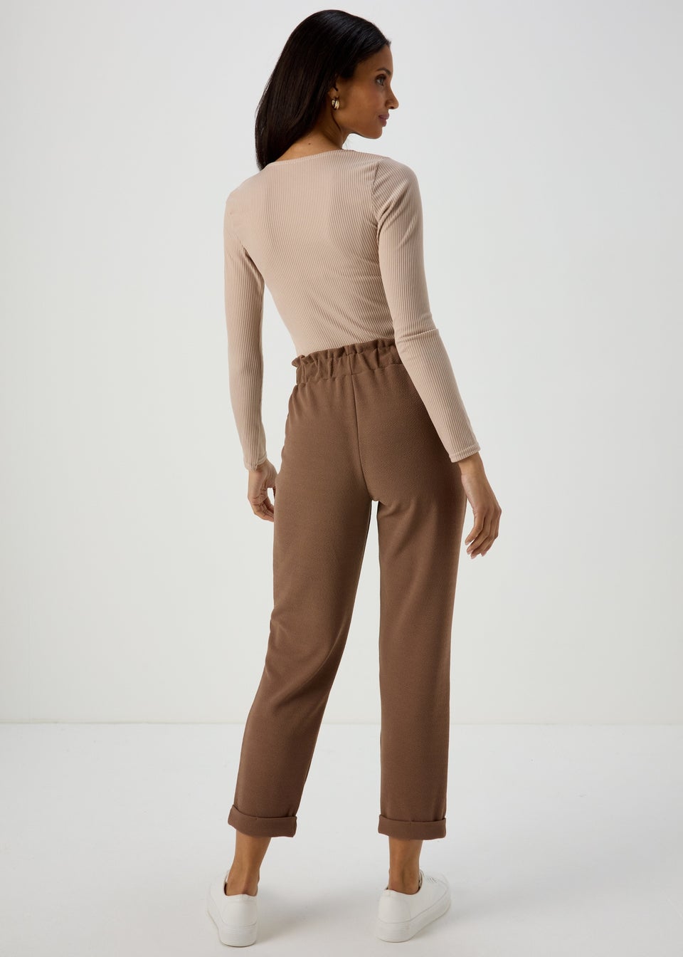 Brown Paperbag Trousers
