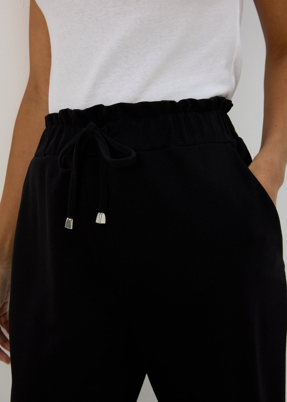 Black Paperbag Joggers