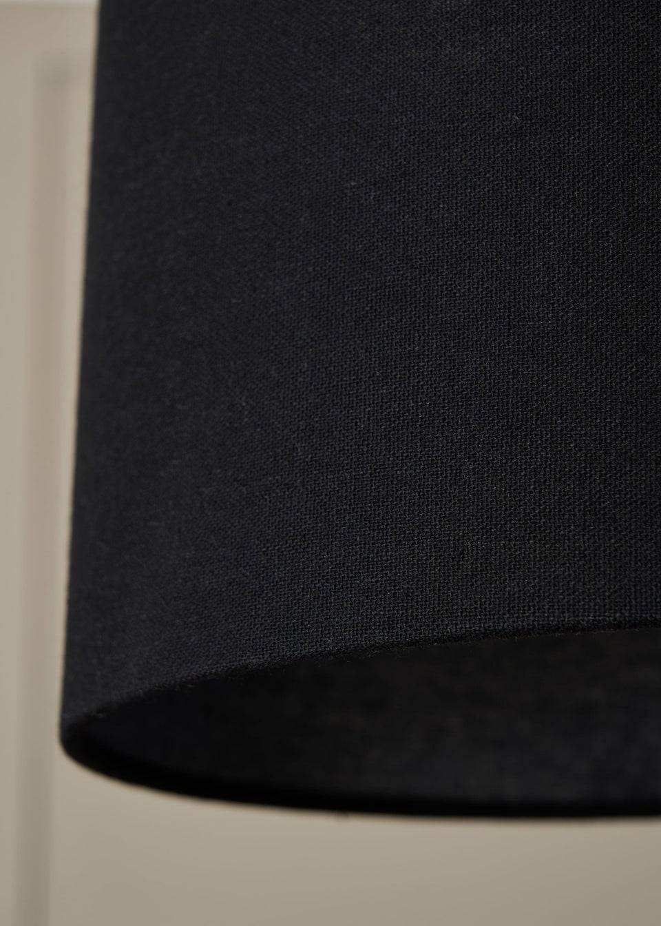 BHS Mira 38cm Linen Easyfit Shade Black (28cm x 38cm)