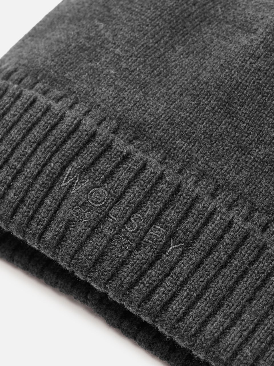 Wolsey Ribbed Beanie - Charcoal Marl - One Size