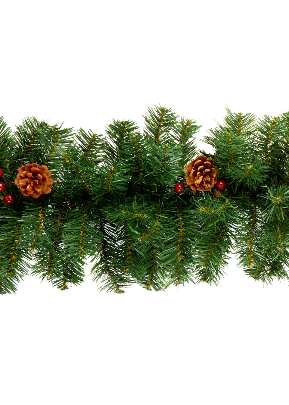 Premier Decoations 2.7m  Berry and Cone Garland
