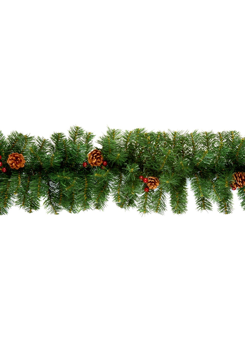 Premier Decoations 2.7m  Berry and Cone Garland