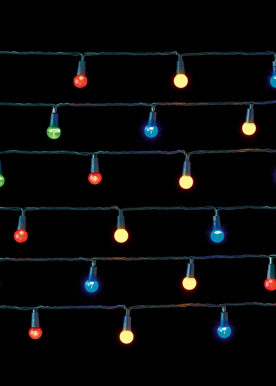 Premier Decorations 100 Multi-coloured LED Pearl Berry Lights