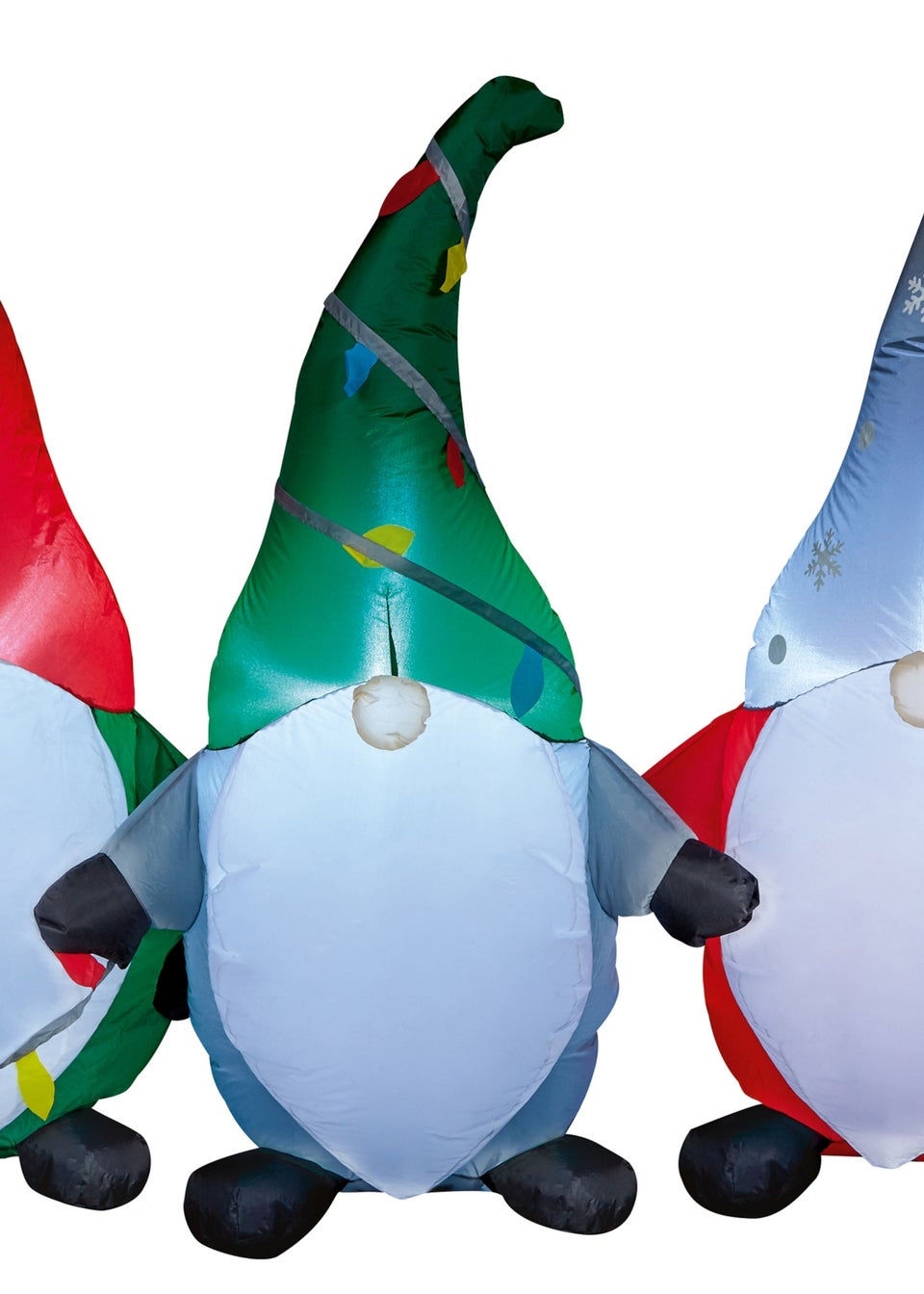 Premier Decorations 1.8m Lit Inflatable Trio of Gnomes