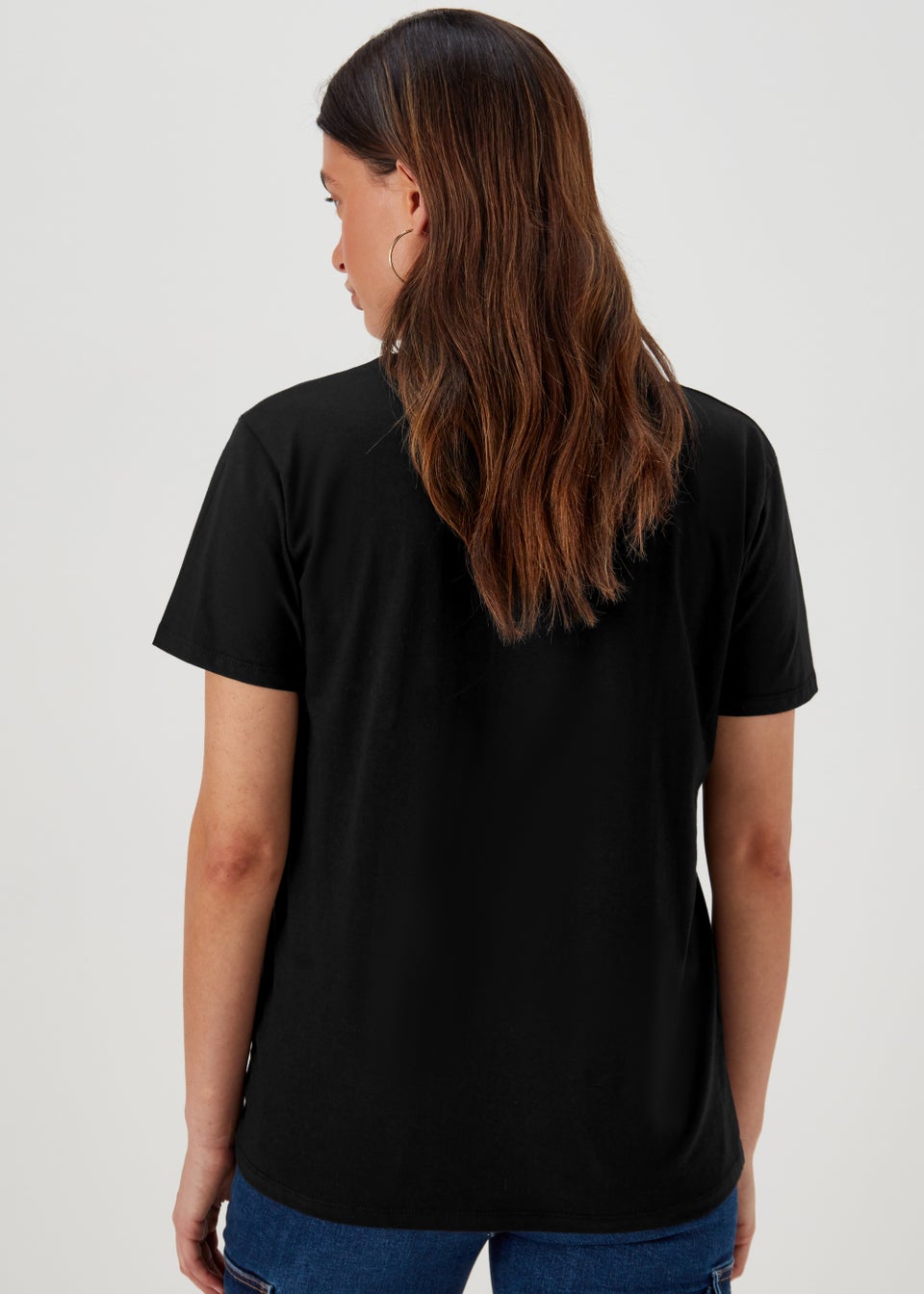 Black Positivity Print T-Shirt - Matalan