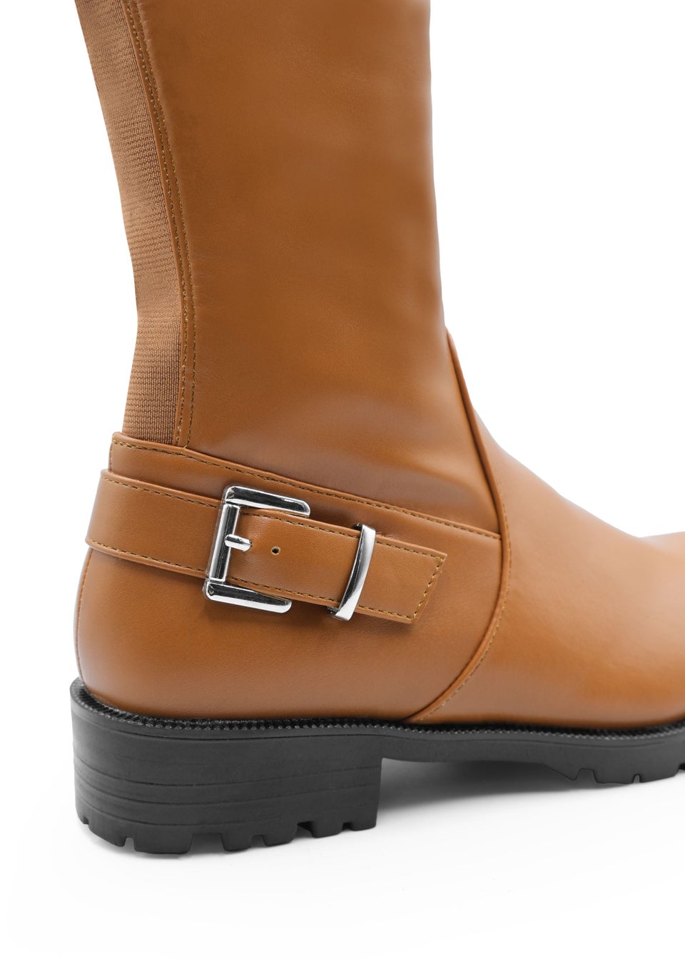 Tan sale stretch boots