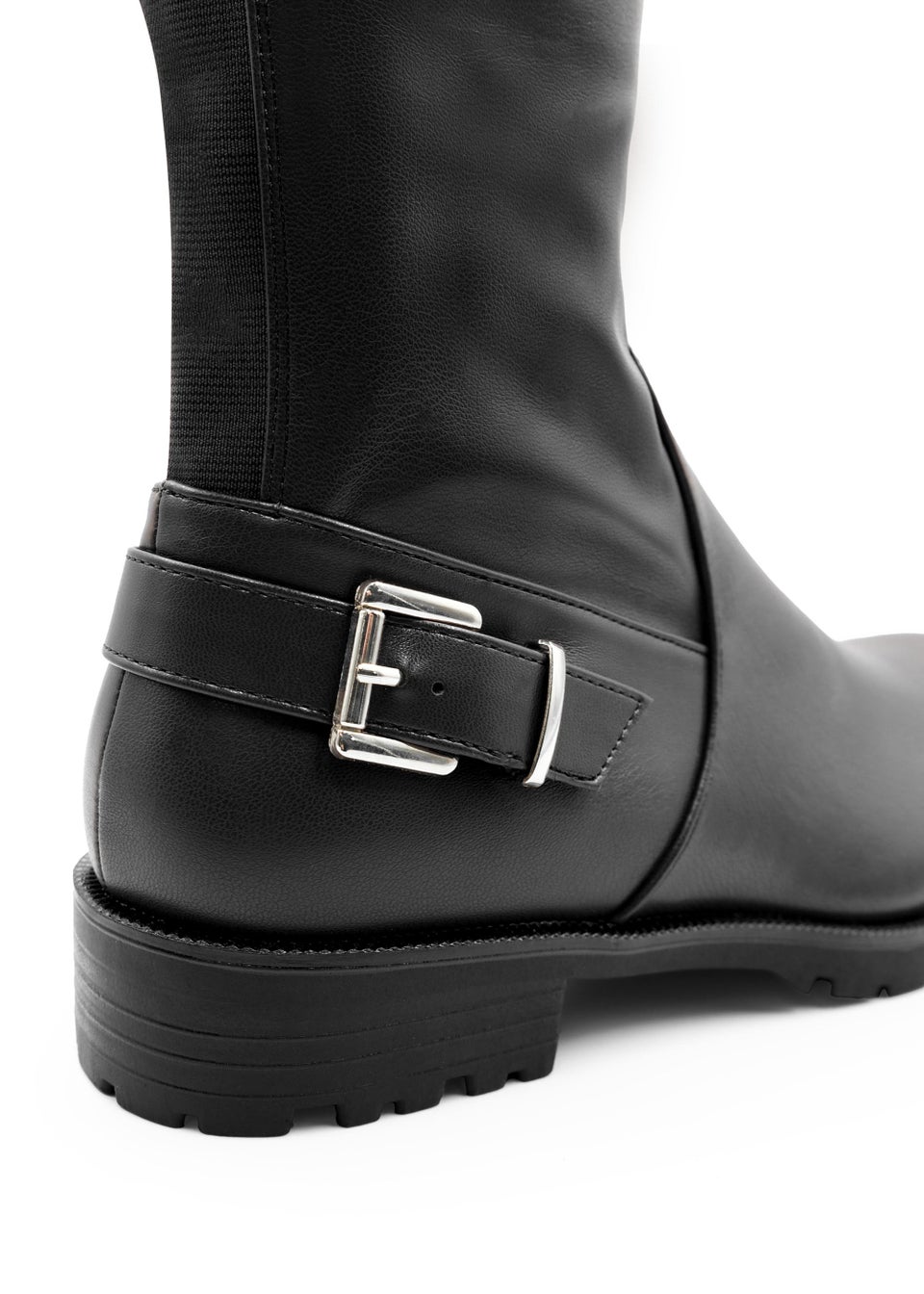 Where's That From Black Pu Roobie Calf High Stretch Boots