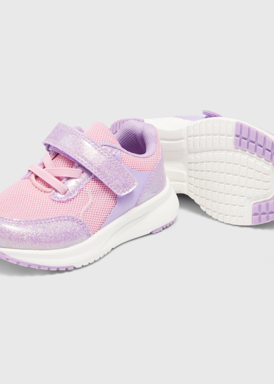 Girls Lilac Riptape Trainers (Younger 4-12)