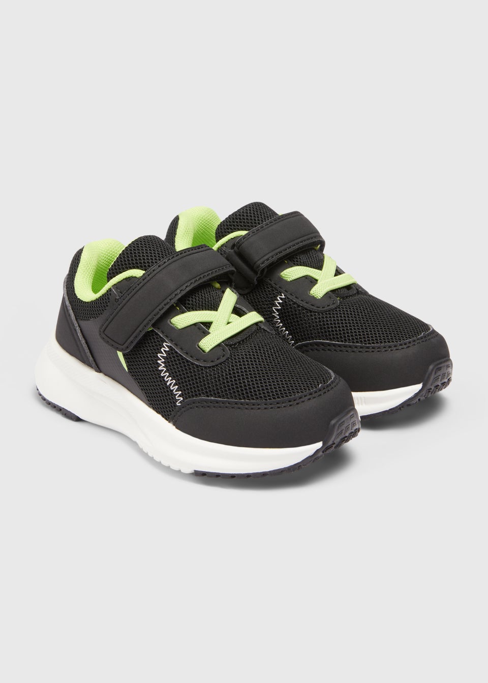 Boys Black Riptape Trainers (Younger 4-12)