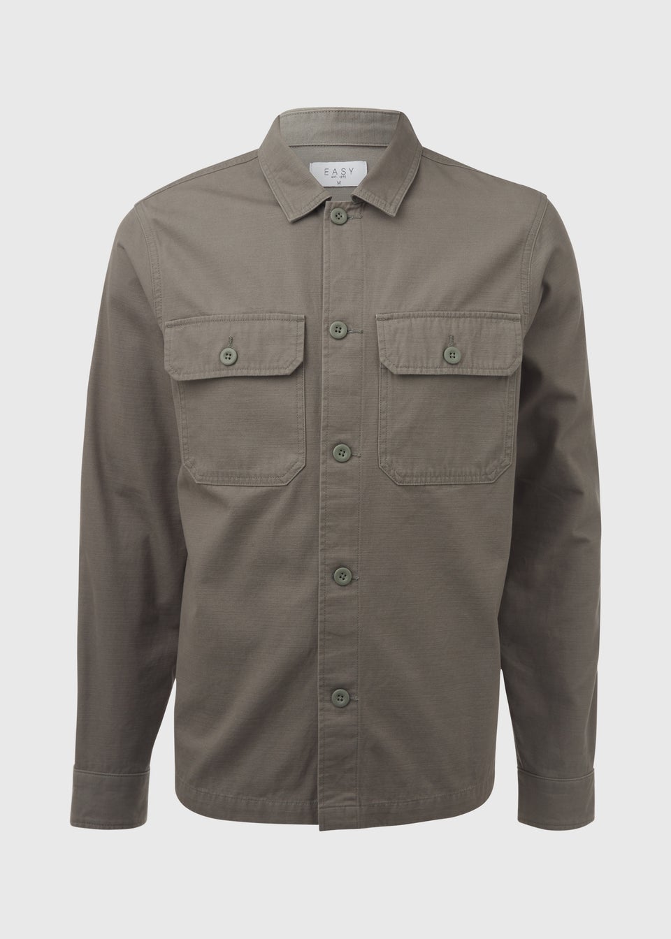 Green Slub Shacket