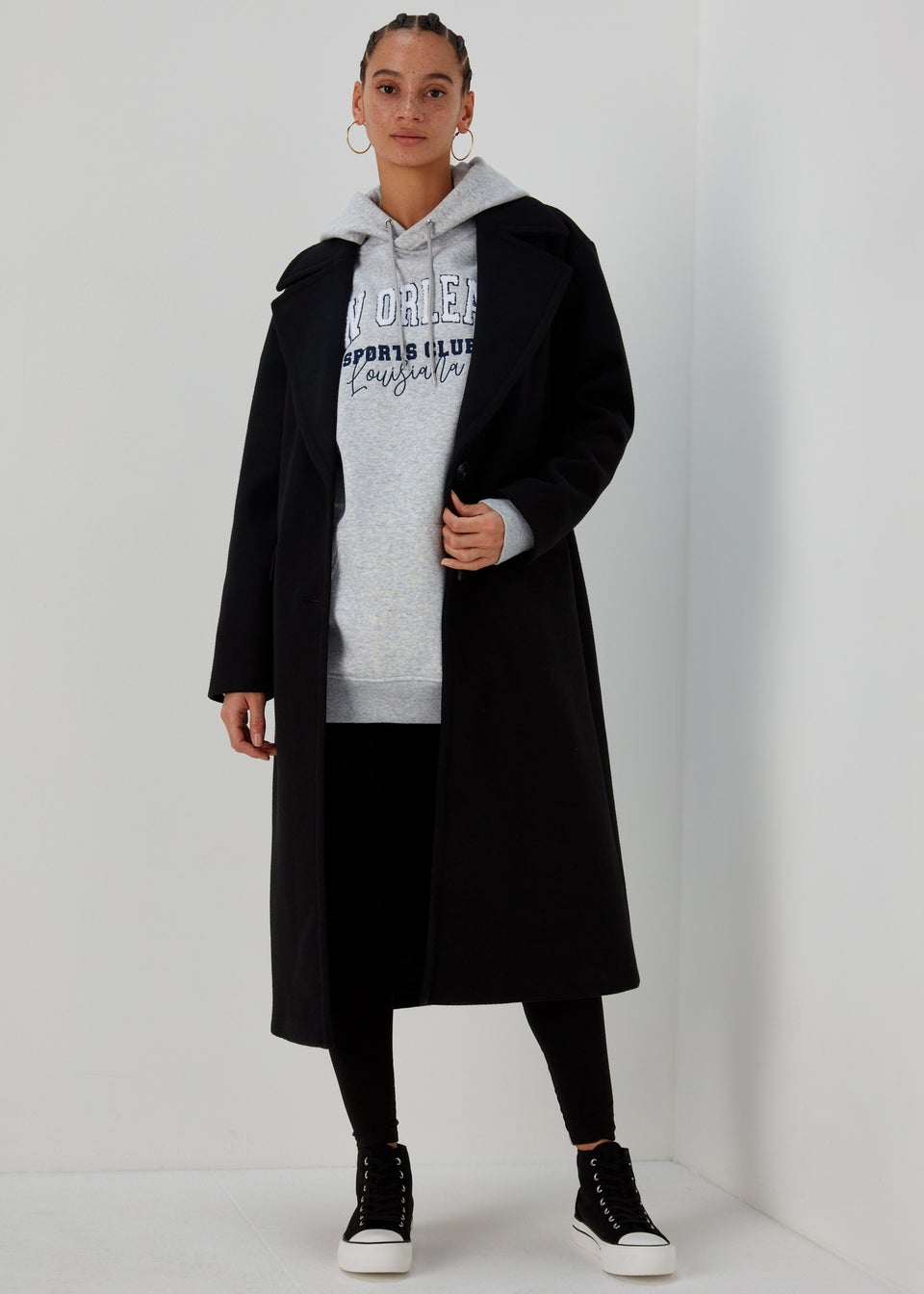 Grey Marl New Orleans Co Ord Hoodie