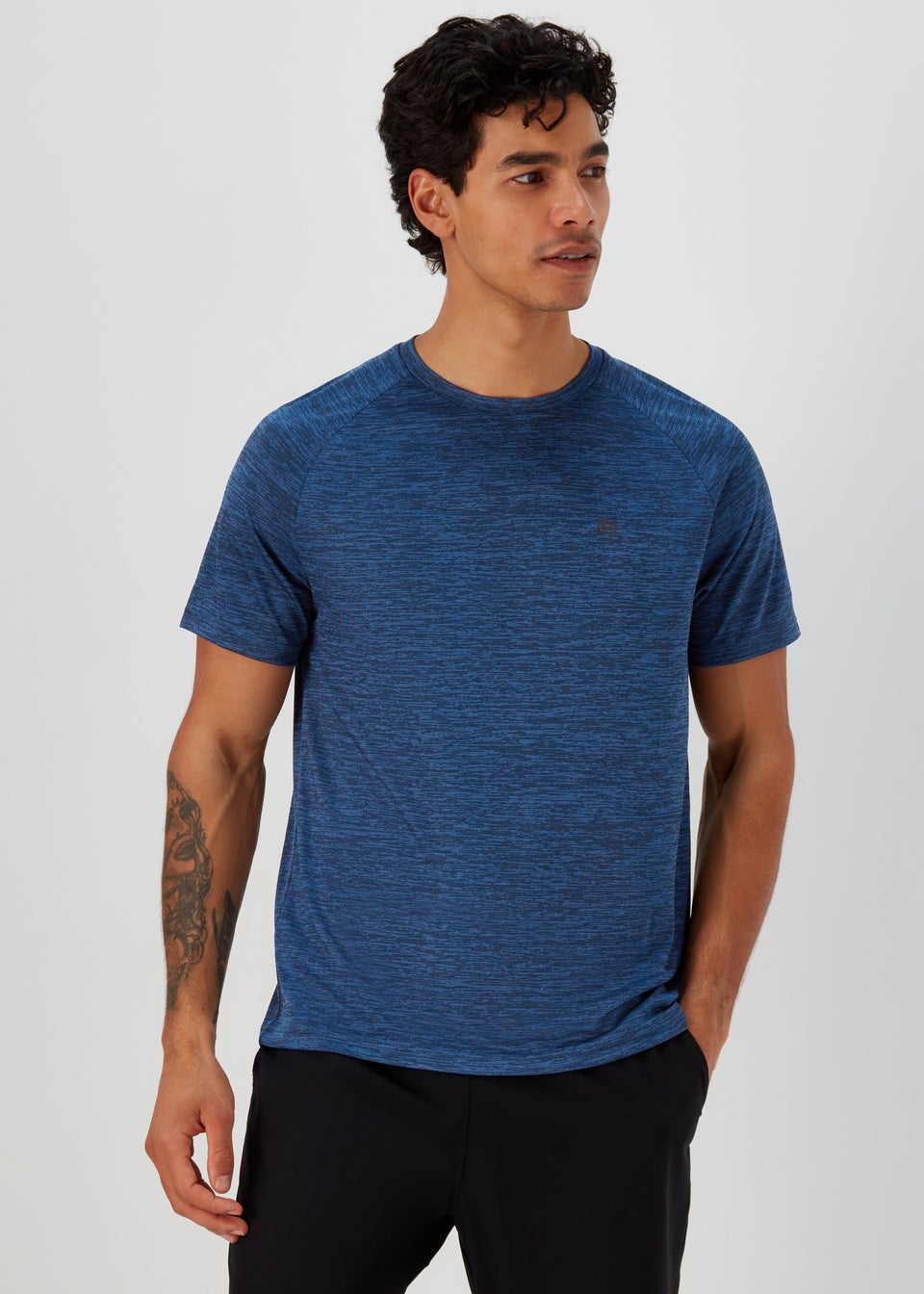 Souluxe Blue Two Tone Sports T-Shirt