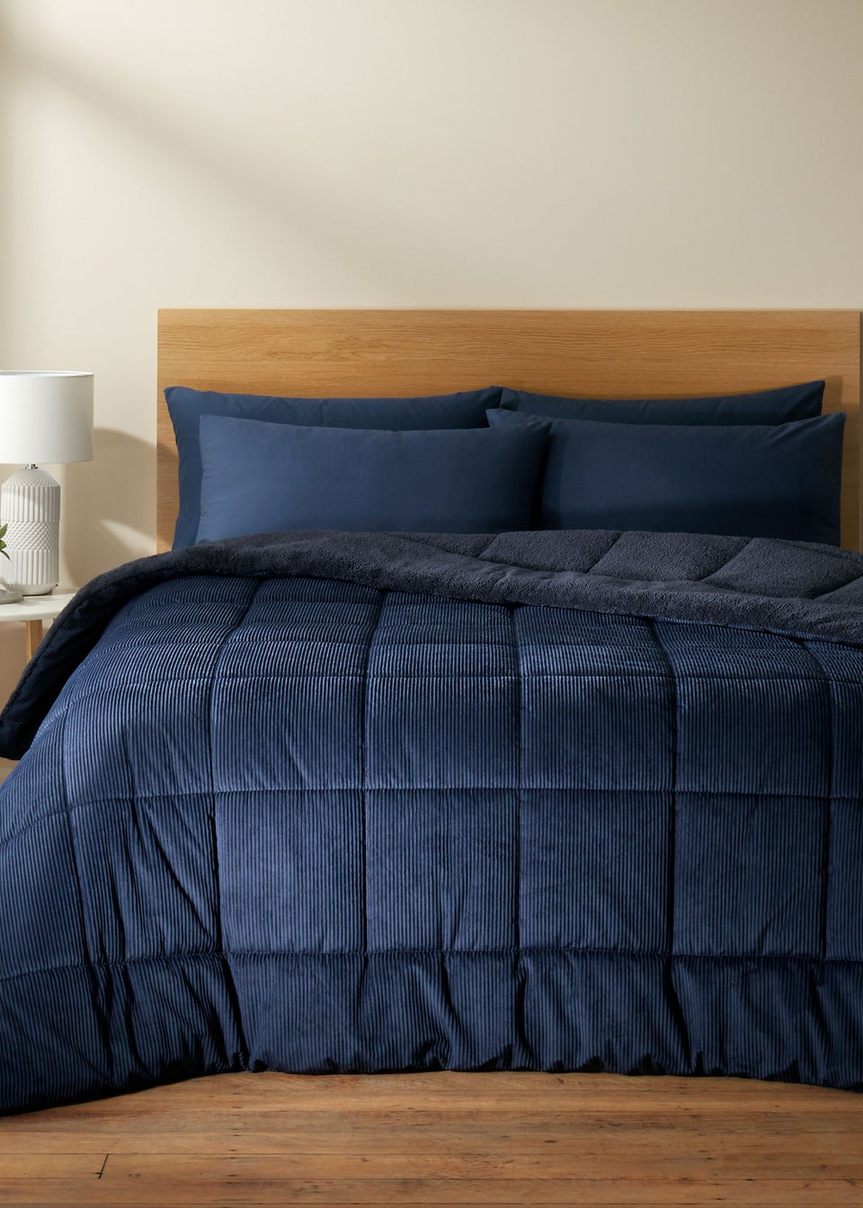 Catherine Lansfield Cosy Cord Coverless Comforter Duvet Matalan