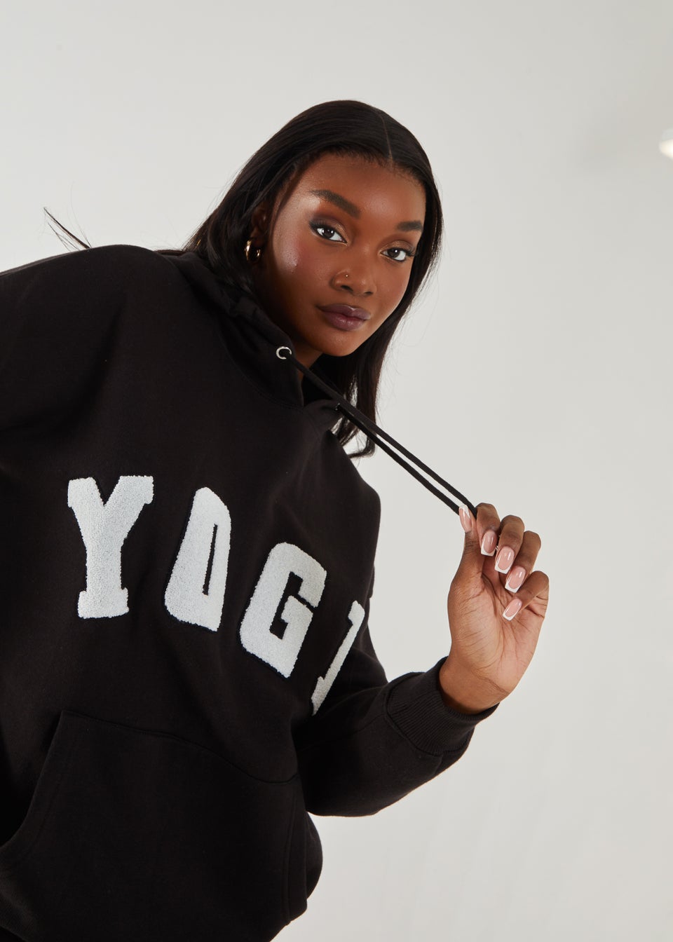 Pink Vanilla Black Yoga Sports Hoodie Matalan