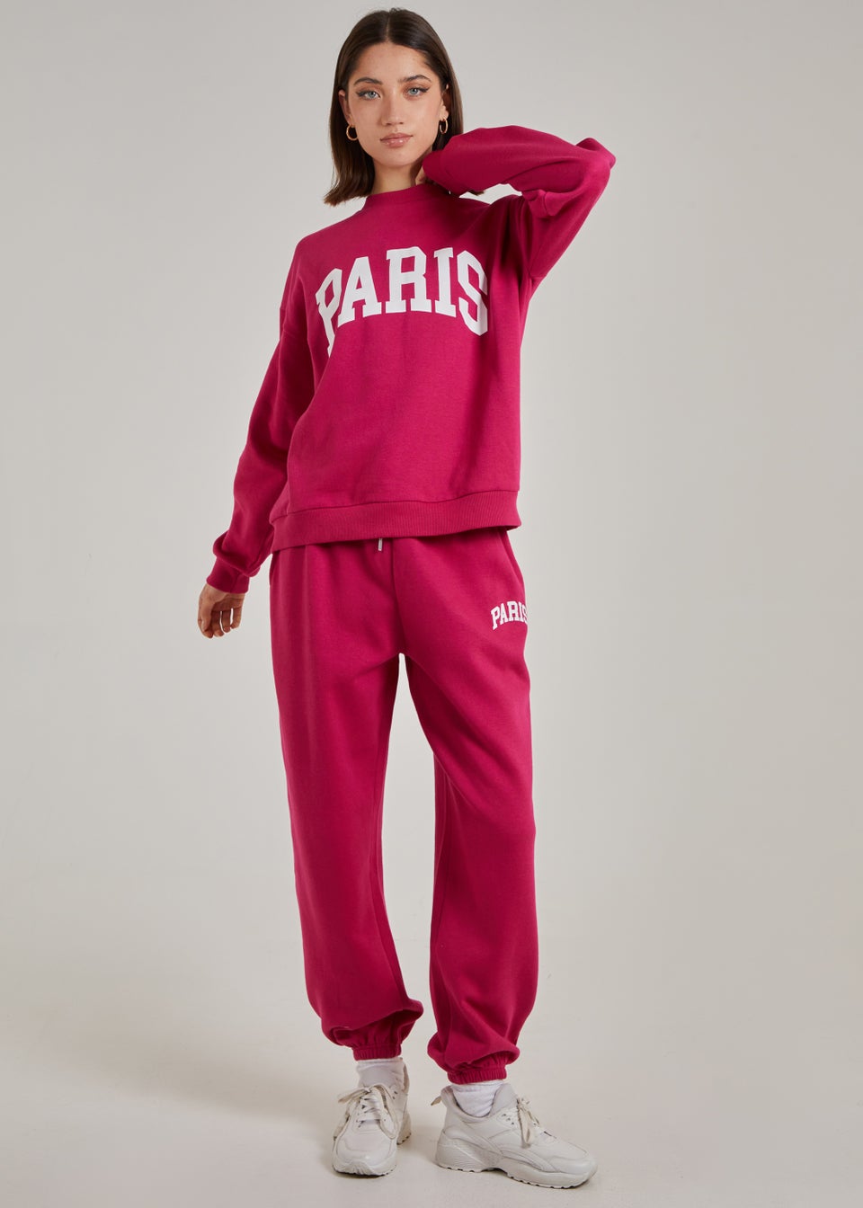 Pink Vanilla Pink Paris Slogan Jogger