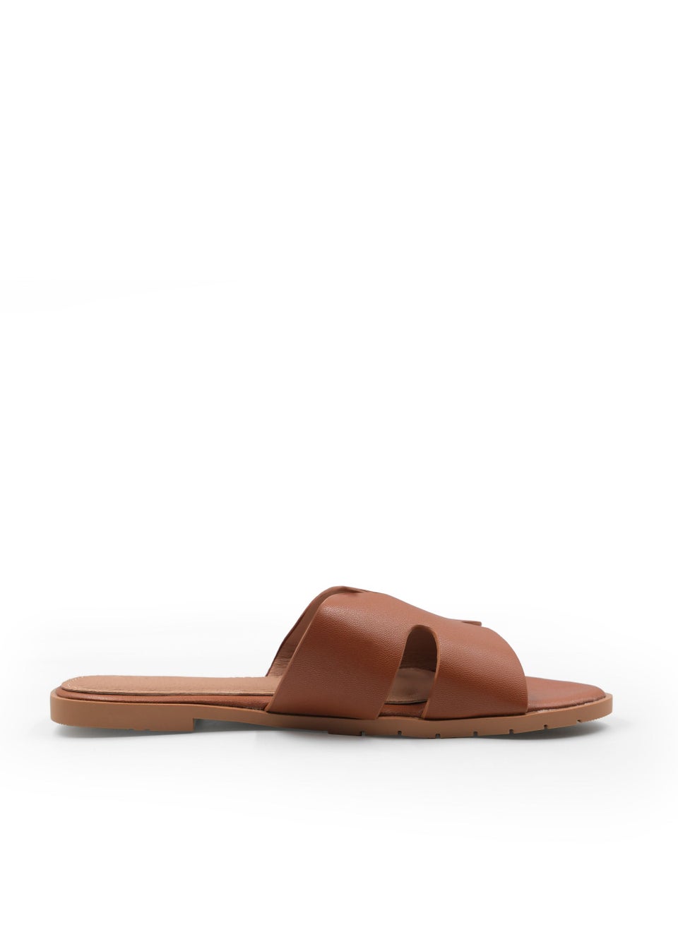 Where's That From Tan Pu Mae Strapped Slider Sandals