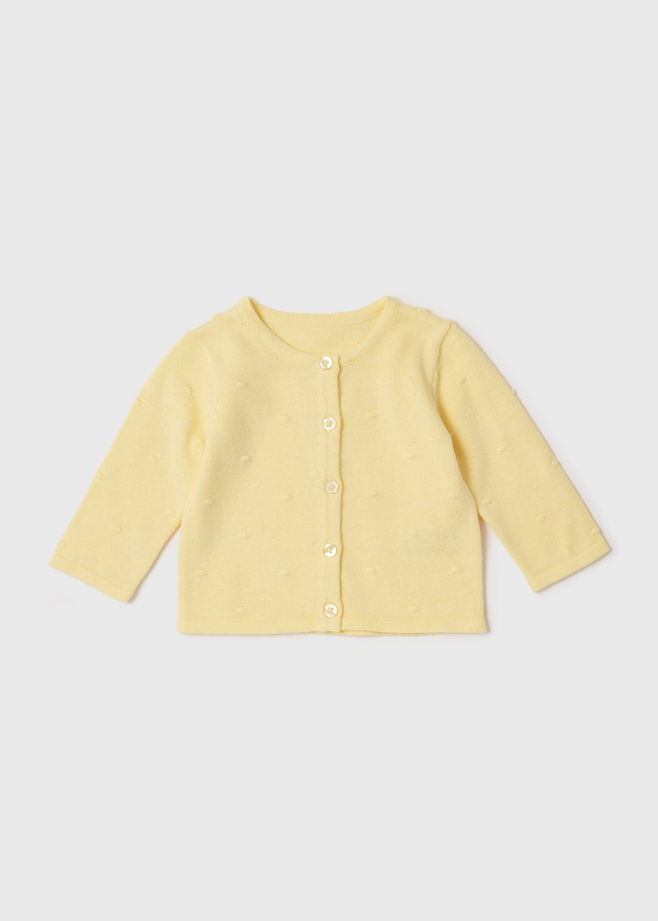 Lemon Bobble Knit Cardigan (Newborn-23mths)