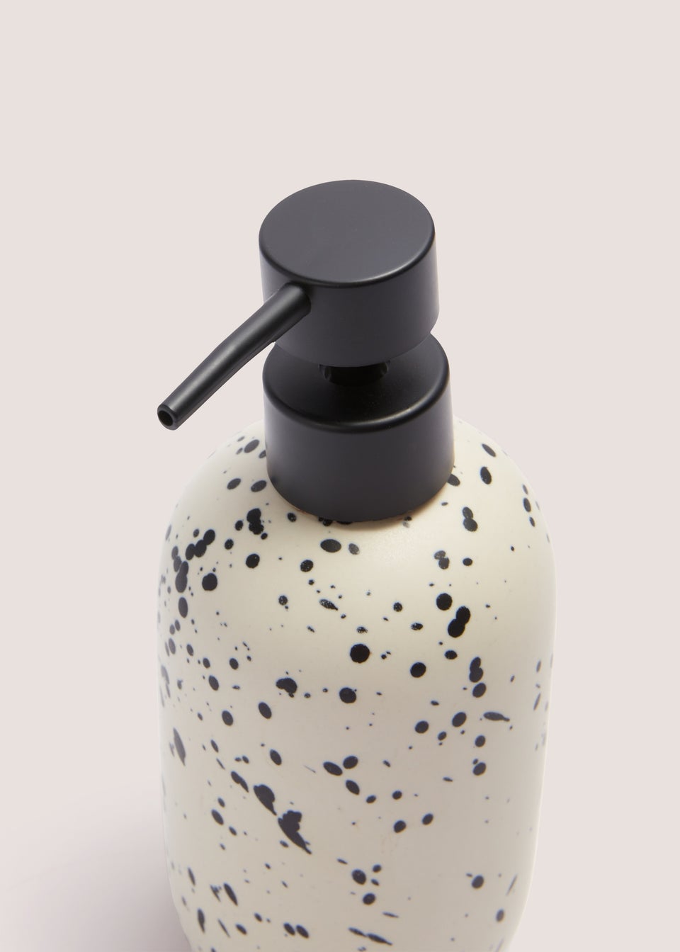 Cream Speckle Soap Dispenser (9x9x11cm)
