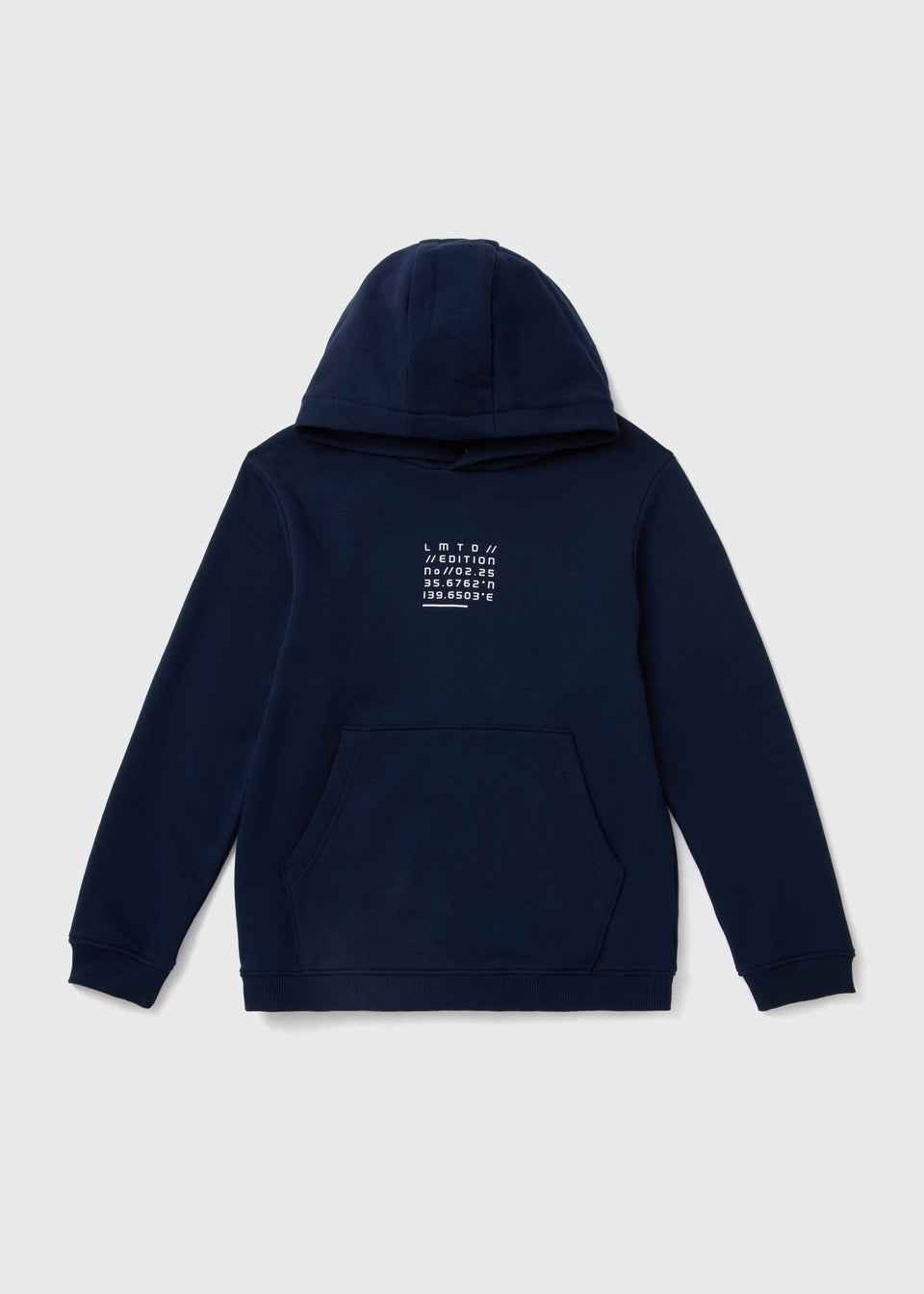 Boys Navy Limited Edition Printed Hoodie (7-13yrs)