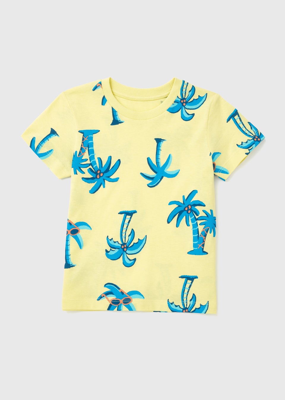 Boys Lemon Palm Print T-Shirt (1-7yrs)