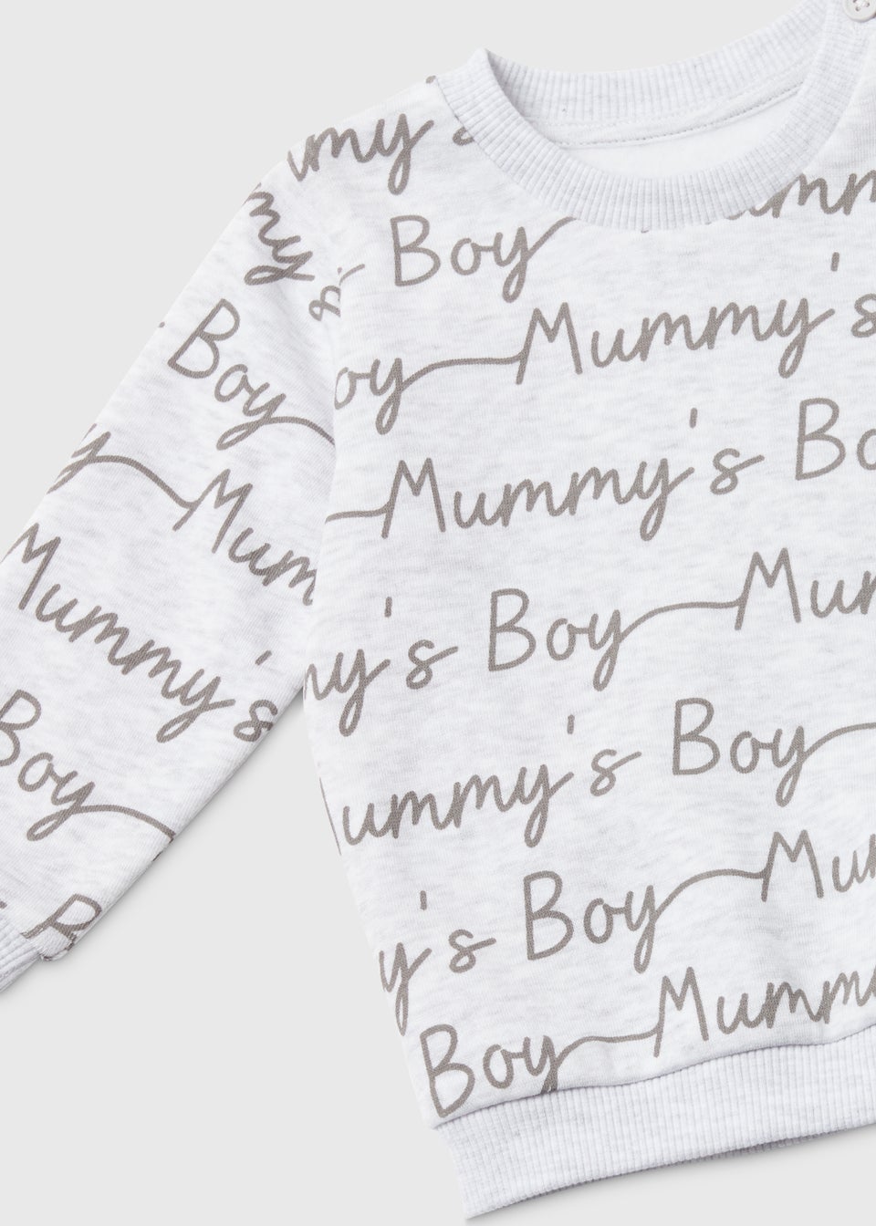 Baby Multicoloured Mummy's Boy Print Sweatshirt & Jogger Set (Newborn-23mths)