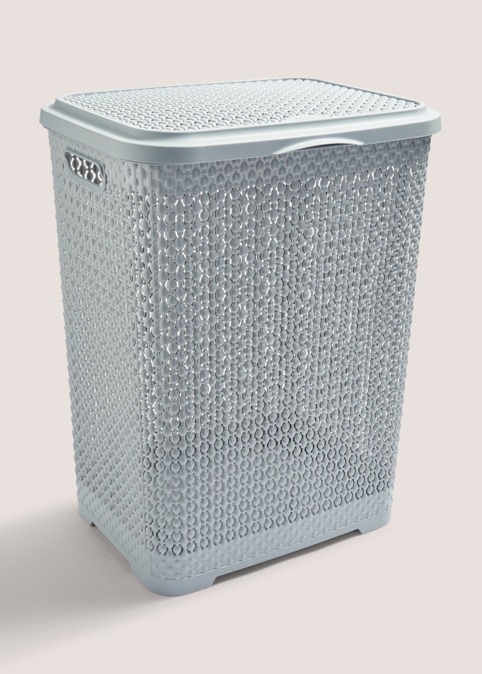 Grey Laundry Hamper (53cm x 34.5cm x 26.5cm)