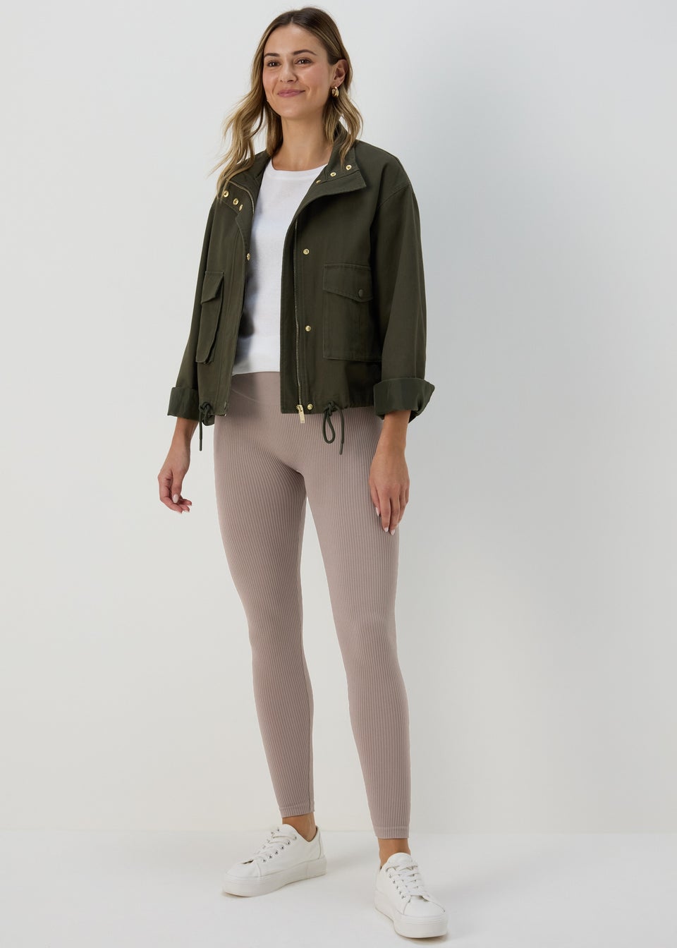 Beige Seamless Leggings