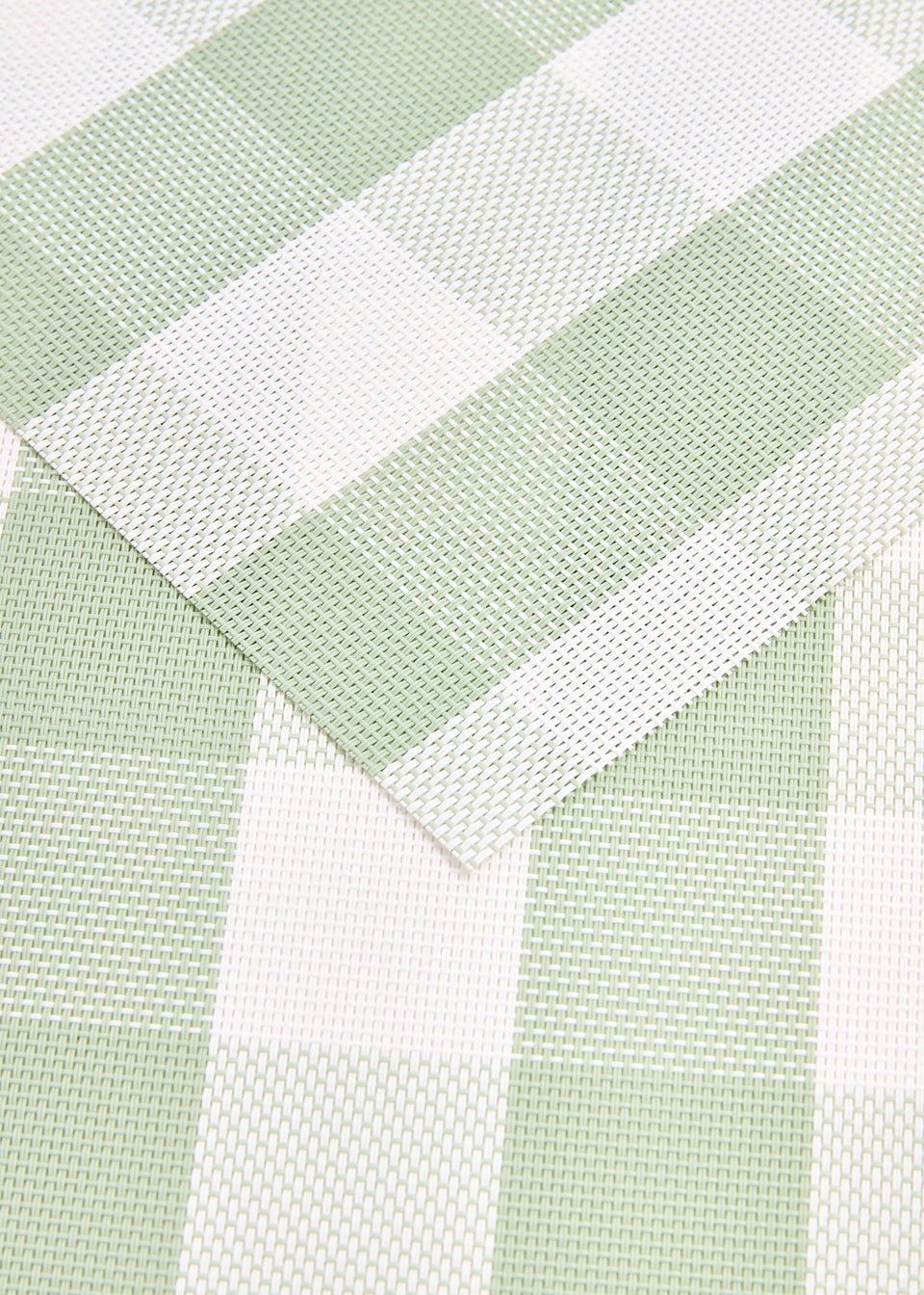 2 Pack Green Check Placemat (45cm x 30cm)