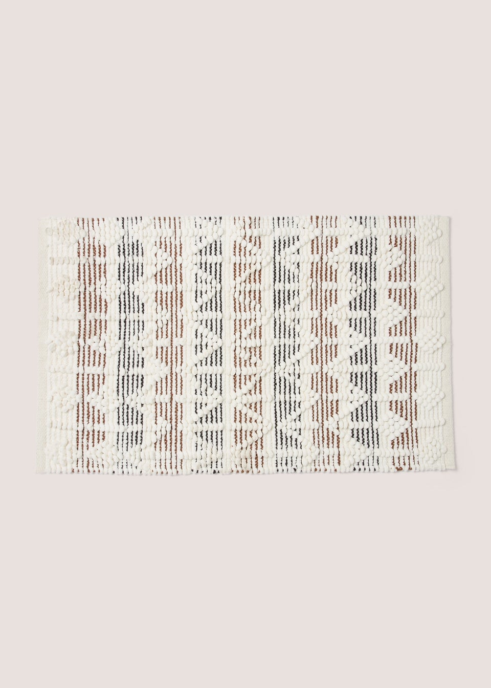 White Textured Bath Mat (50x80cm)