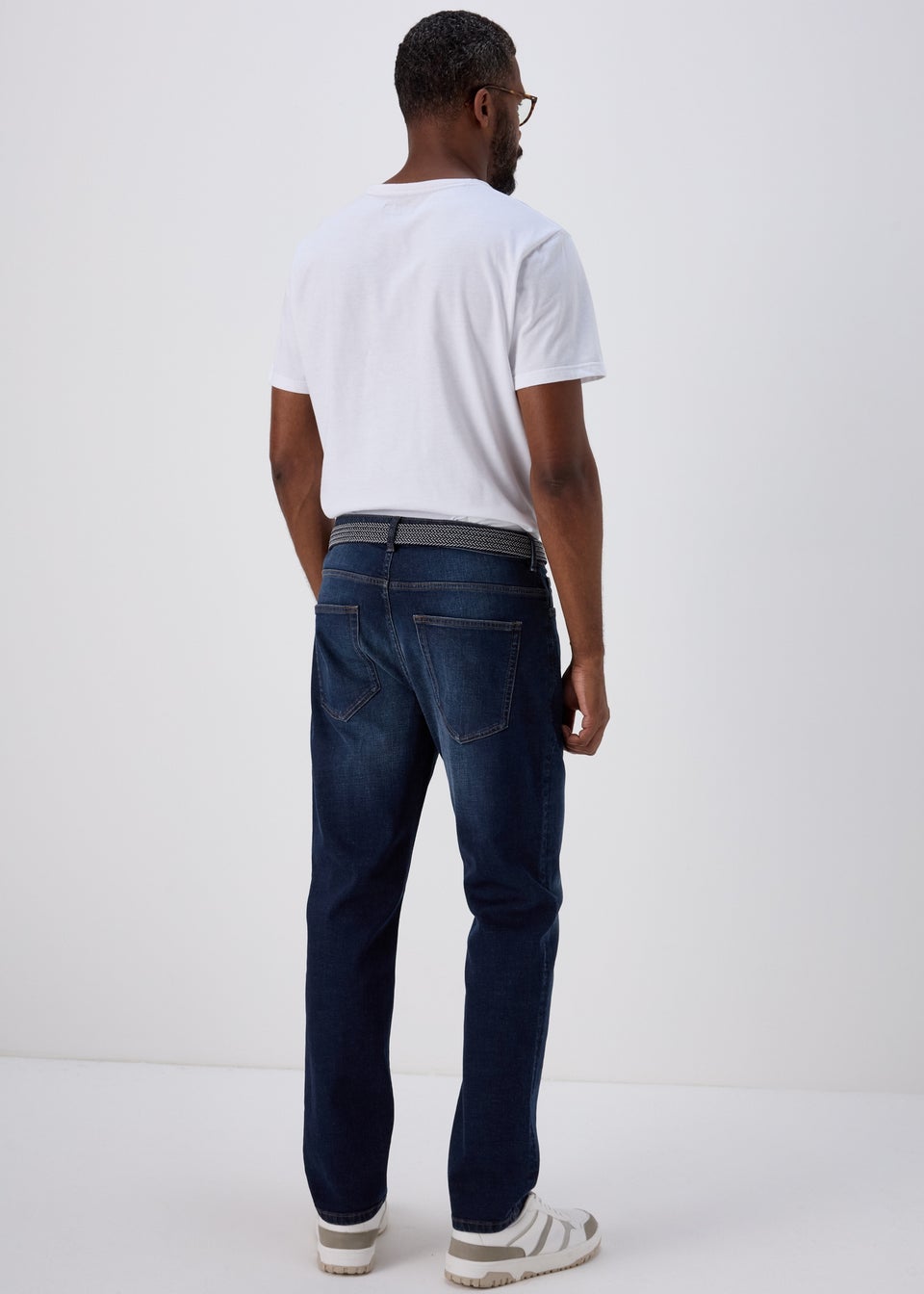 Lincoln Blue Belted Jeans