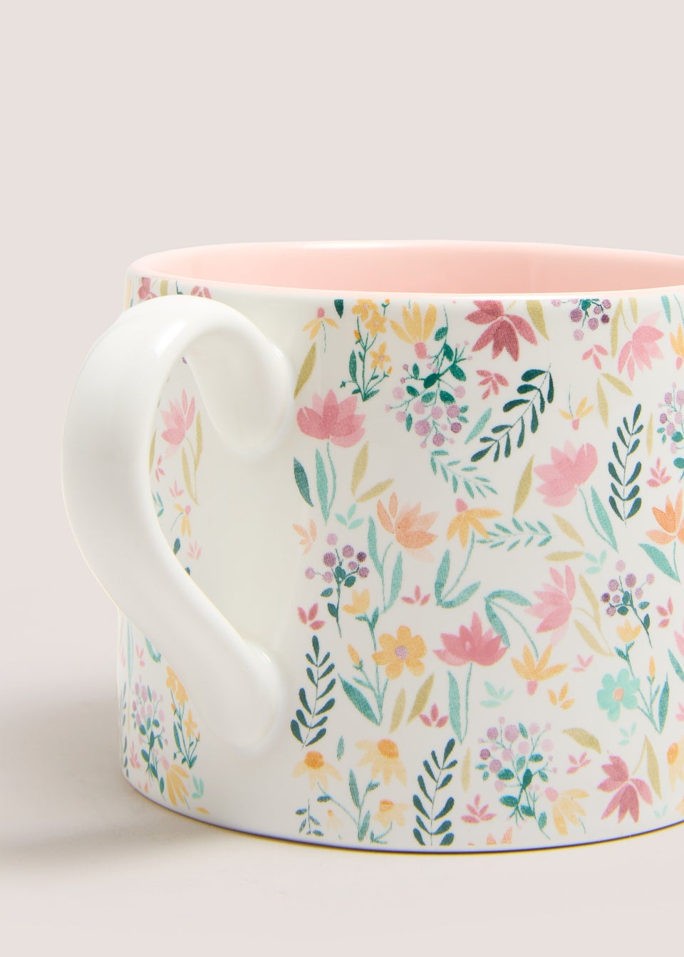 Multicoloured Floral Mug (10cm x 8cm)