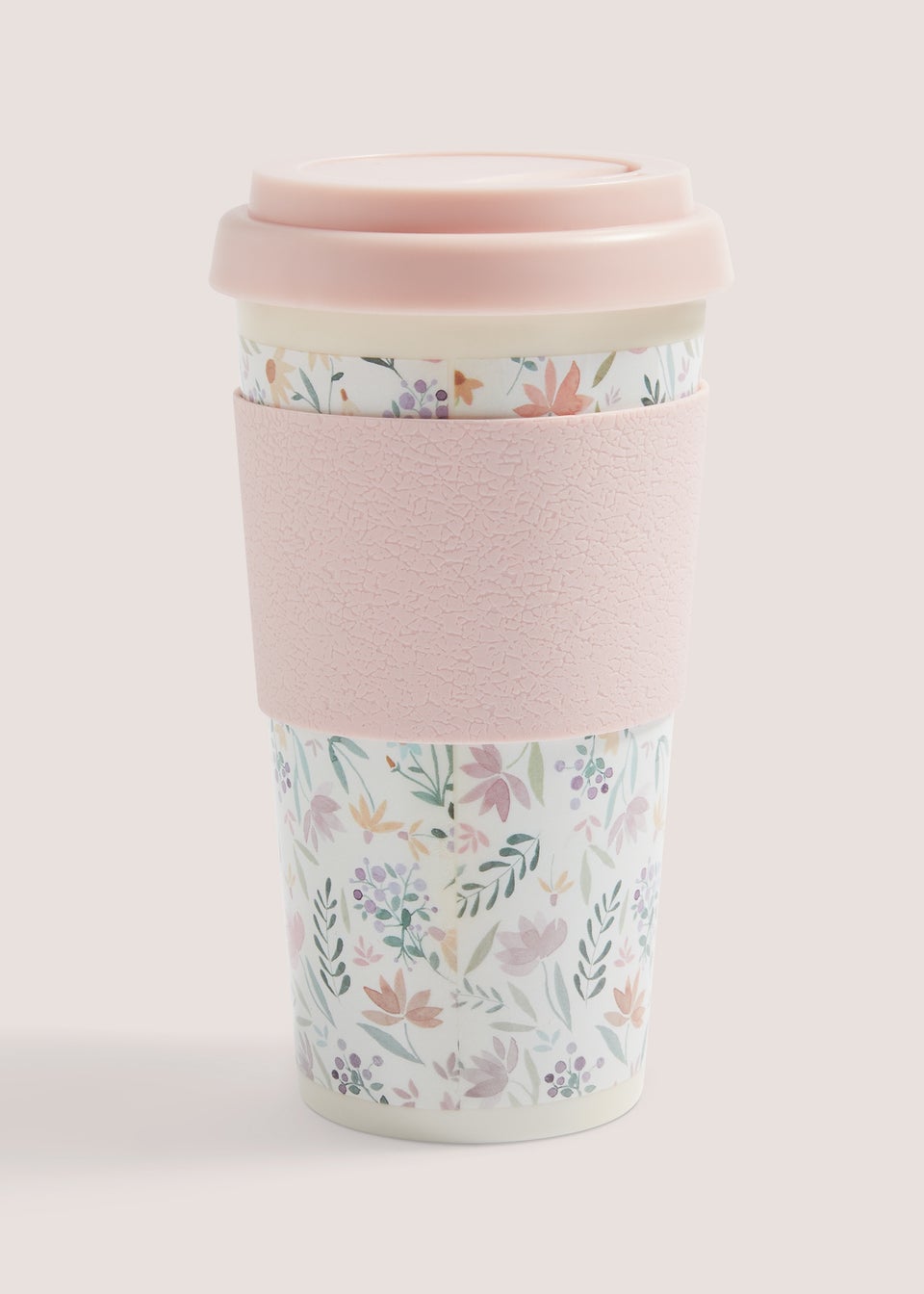 Pink Floral Travel Mug