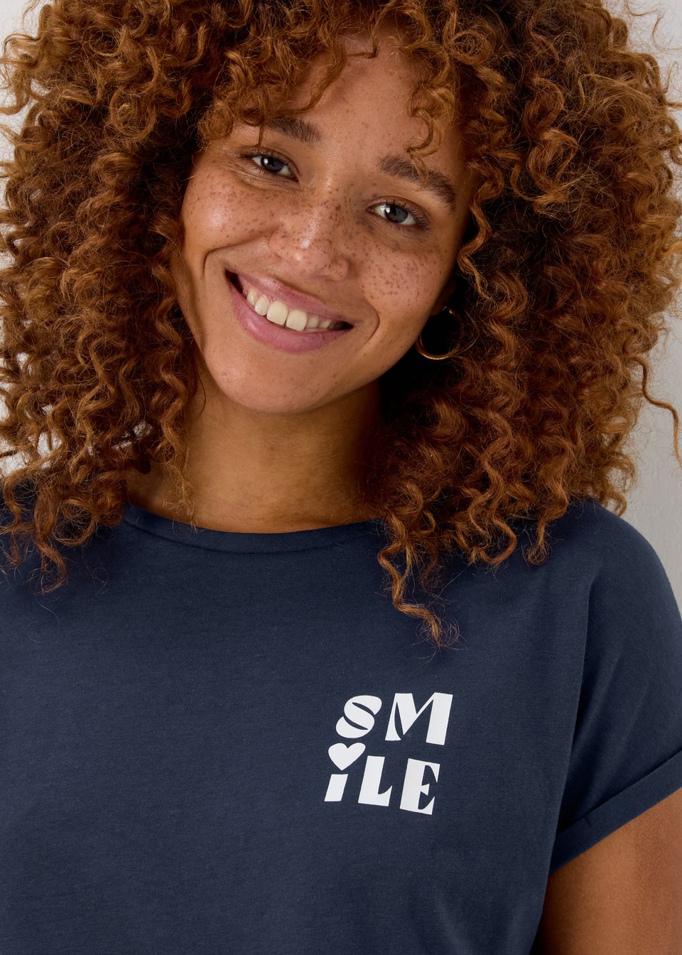 Navy Smile T-Shirt