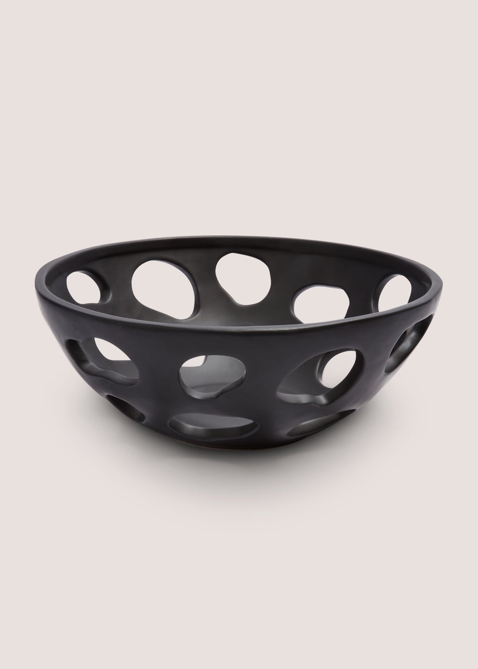 Black Ceramic Bowl (26cm x 26cm x 10cm)
