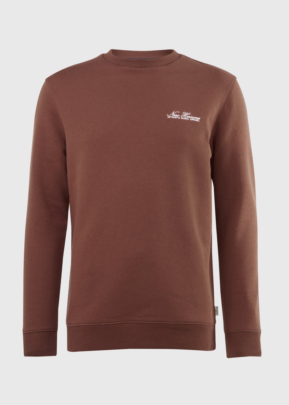 Brown Essential Crew Neck Sweatshirt