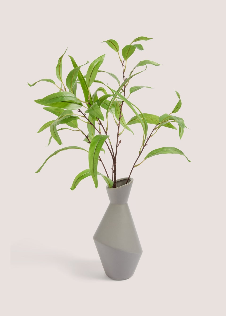 Grey Angular Grey Plant (60cm x 34cm x 18cm)