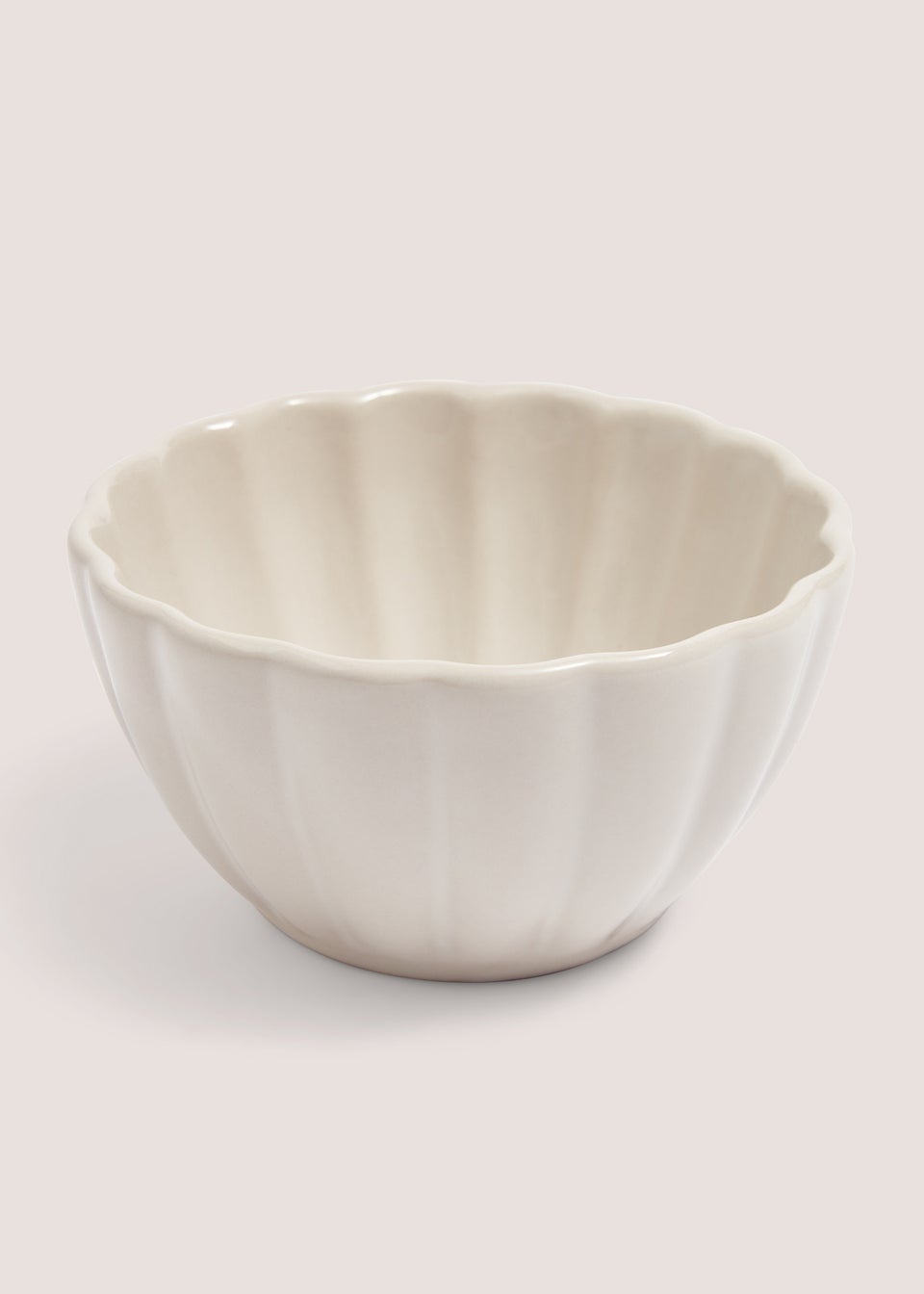 White Scalloped Nibble Bowl (11cm x 7cm)