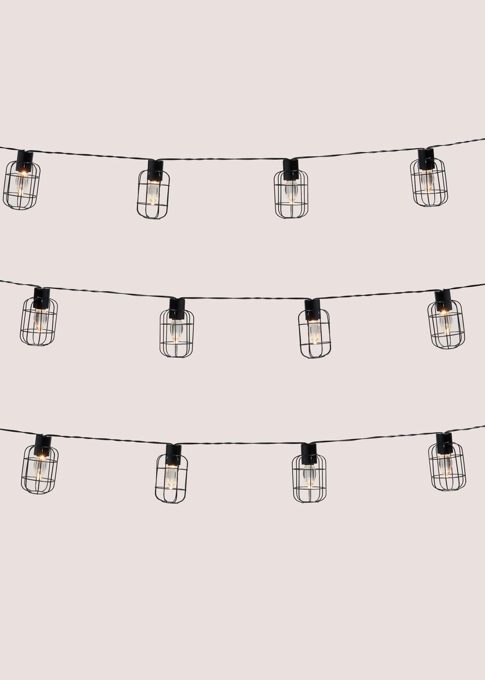 Outdoor Metal Cage String Lights