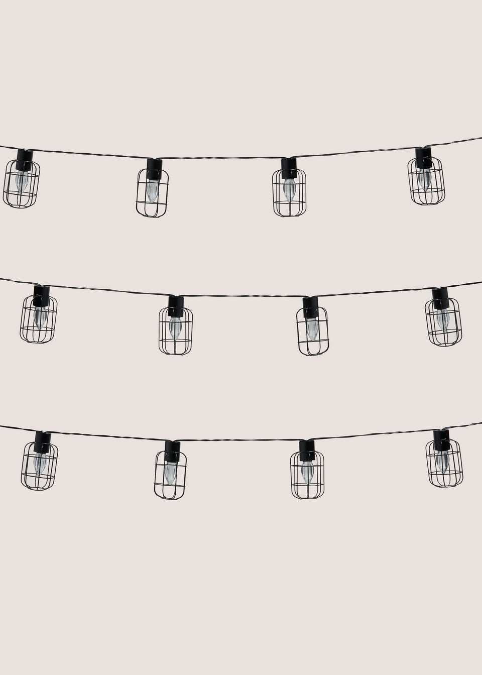 Outdoor Metal Cage String Lights