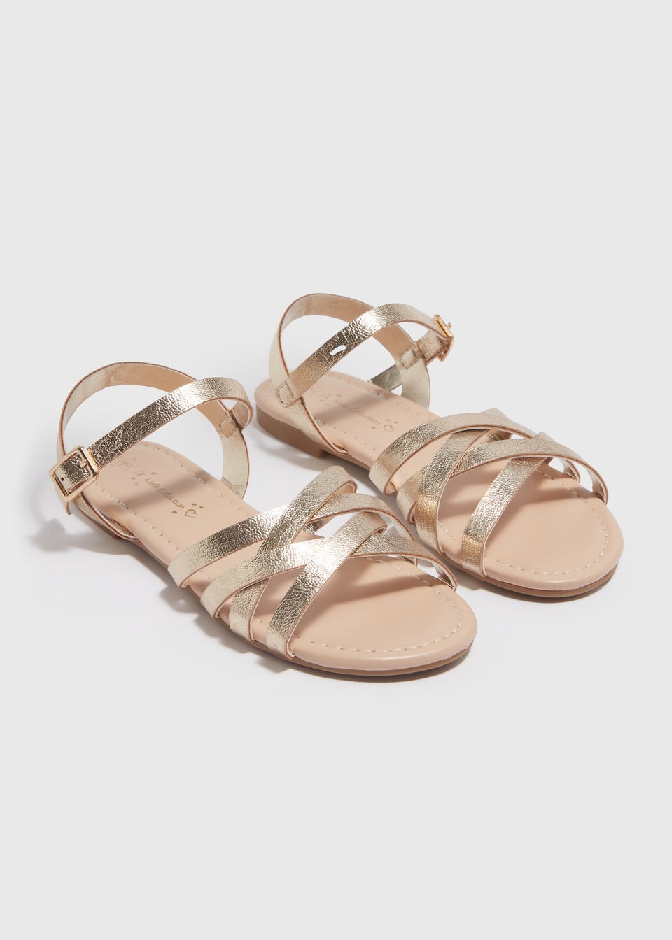 Girls Gold Sandals (Younger 10-Older 5)