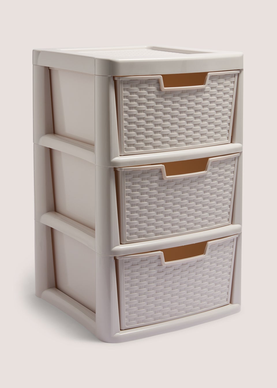 Grey Woven Textured Drawers ( 40x39x67cm)