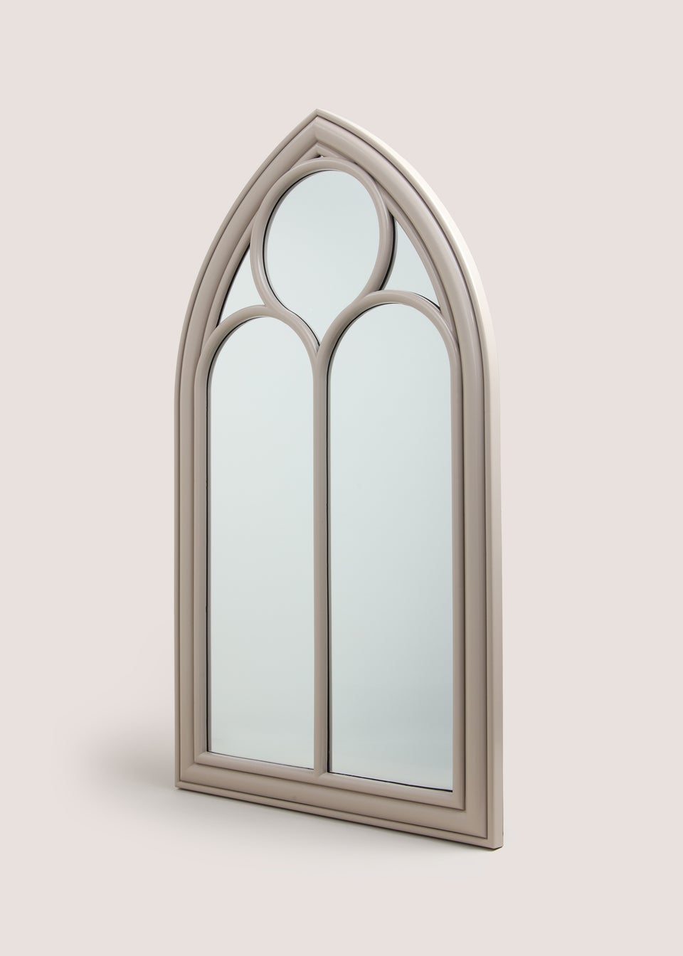 Cream Gothic Plastic Mirror (51.5cm x 90cm x 2cm)