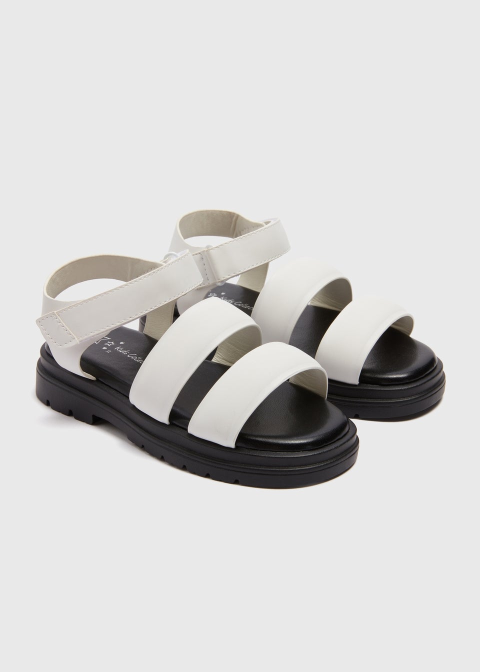 Girls White Chunky Sandals Younger 10 Older 5 Matalan