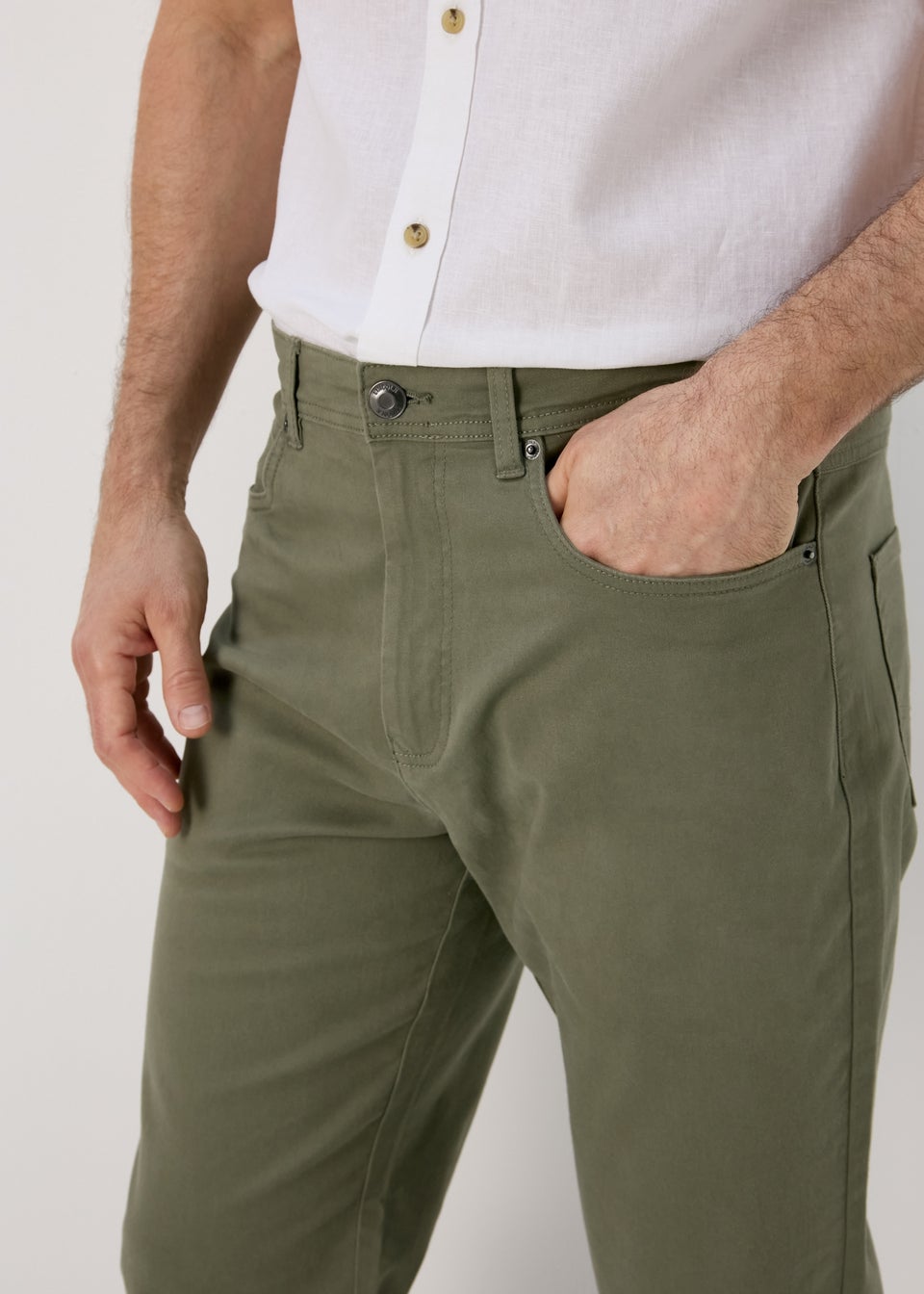Khaki 5 Pocket Trousers
